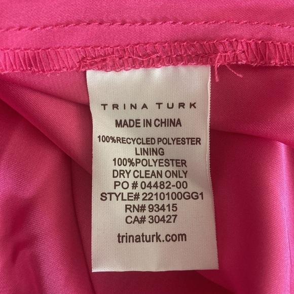 Trina Turk large blouse pink sleeveless - Picture 10 of 10